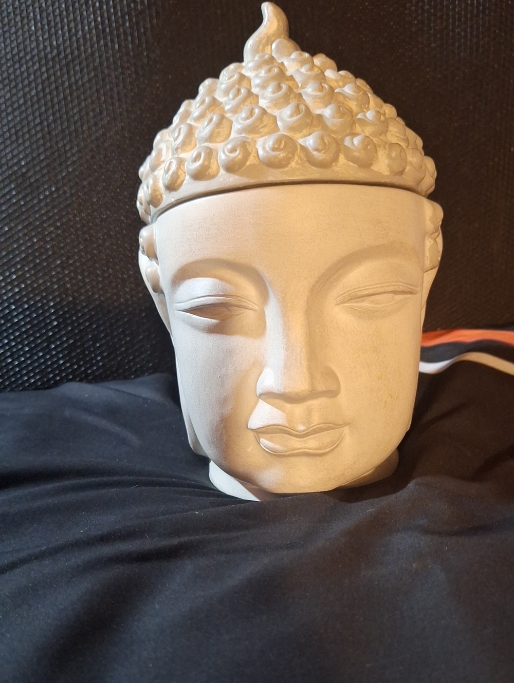 Retired, Scentsy Bali Buddha Head Wax Warmer Full Size Working